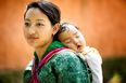 Bhutanin matka - nainen ja lapsi 